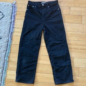 Madewell Slim Wide-Leg Crop Jeans in Lunar Wash